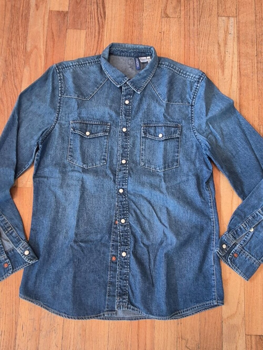 Western style denim shirt